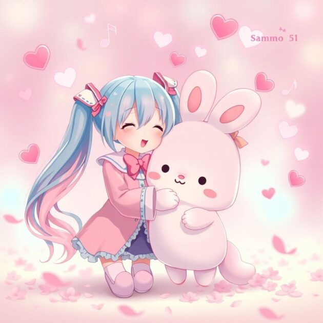 Miku Cinnamoroll Pink Fusion Official Crossover D
